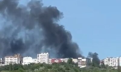 VIDEO Incendiu puternic în sectorul Botanica al capitalei, pe strada Grenoble