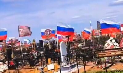 Videoclipul care i-a înfiorat pe ruși: Numărul copleșitor de morminte proaspete ale soldaților morți în Ucraina