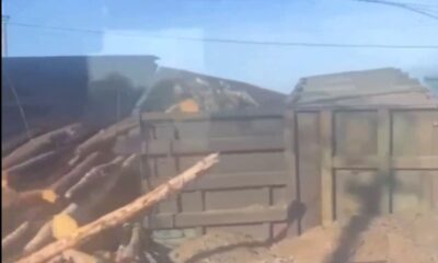 VIDEO Marfar rusesc aruncat de pe calea ferată de o dronă ucraineană